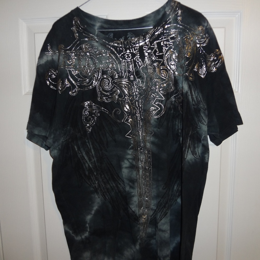 Vintage Ring Of Fire Raised Graphics Men's Tee